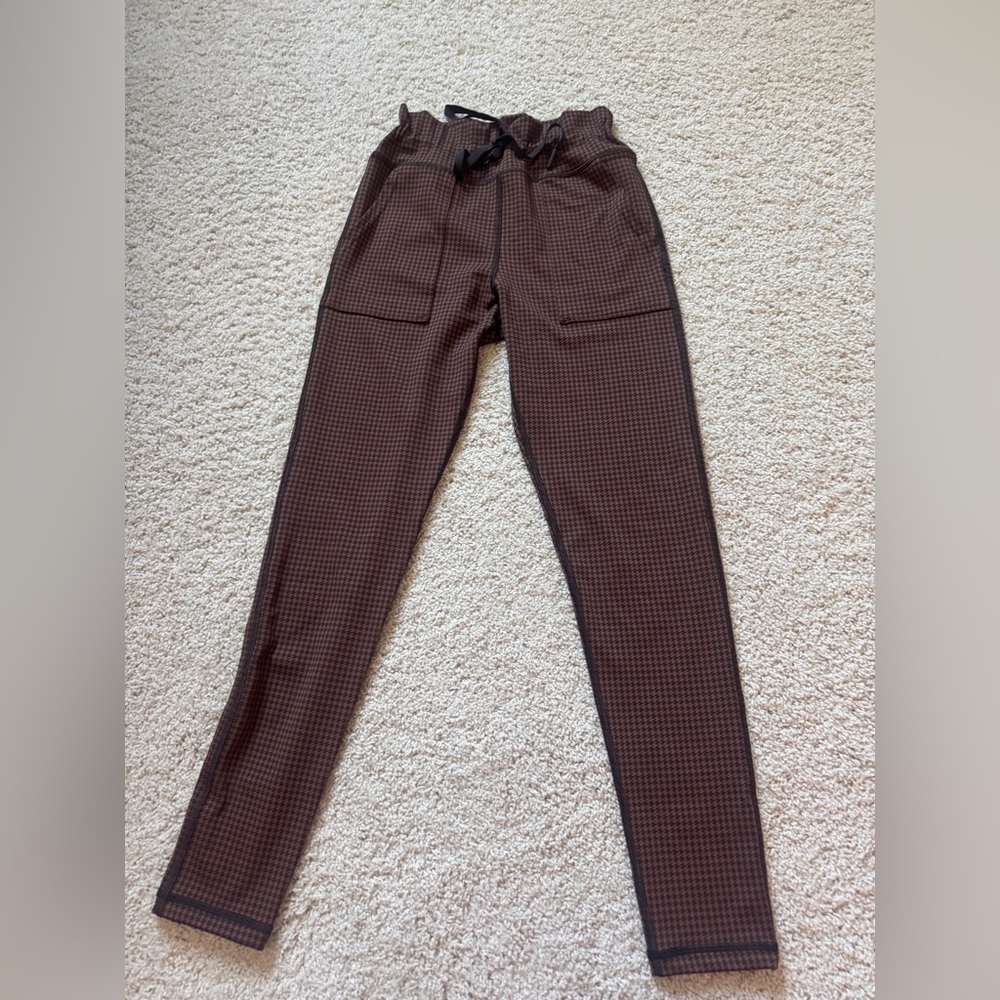 Aerie offline Brown and Black medium Houndstooth leggings Pants
